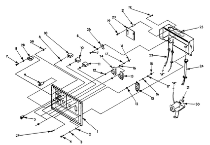 Control Panel Diagram and Parts List for 9861-0-1N167  Briggs and Stratton Generator